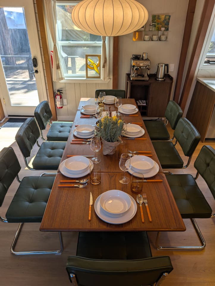 Designed for flexible hosting, this beautiful table easily expands to comfortably seat 8 guests for family dinners, holiday meals, or lively game nights. 