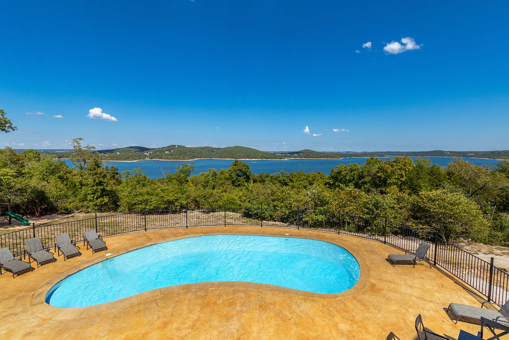 Private inground swimming pool