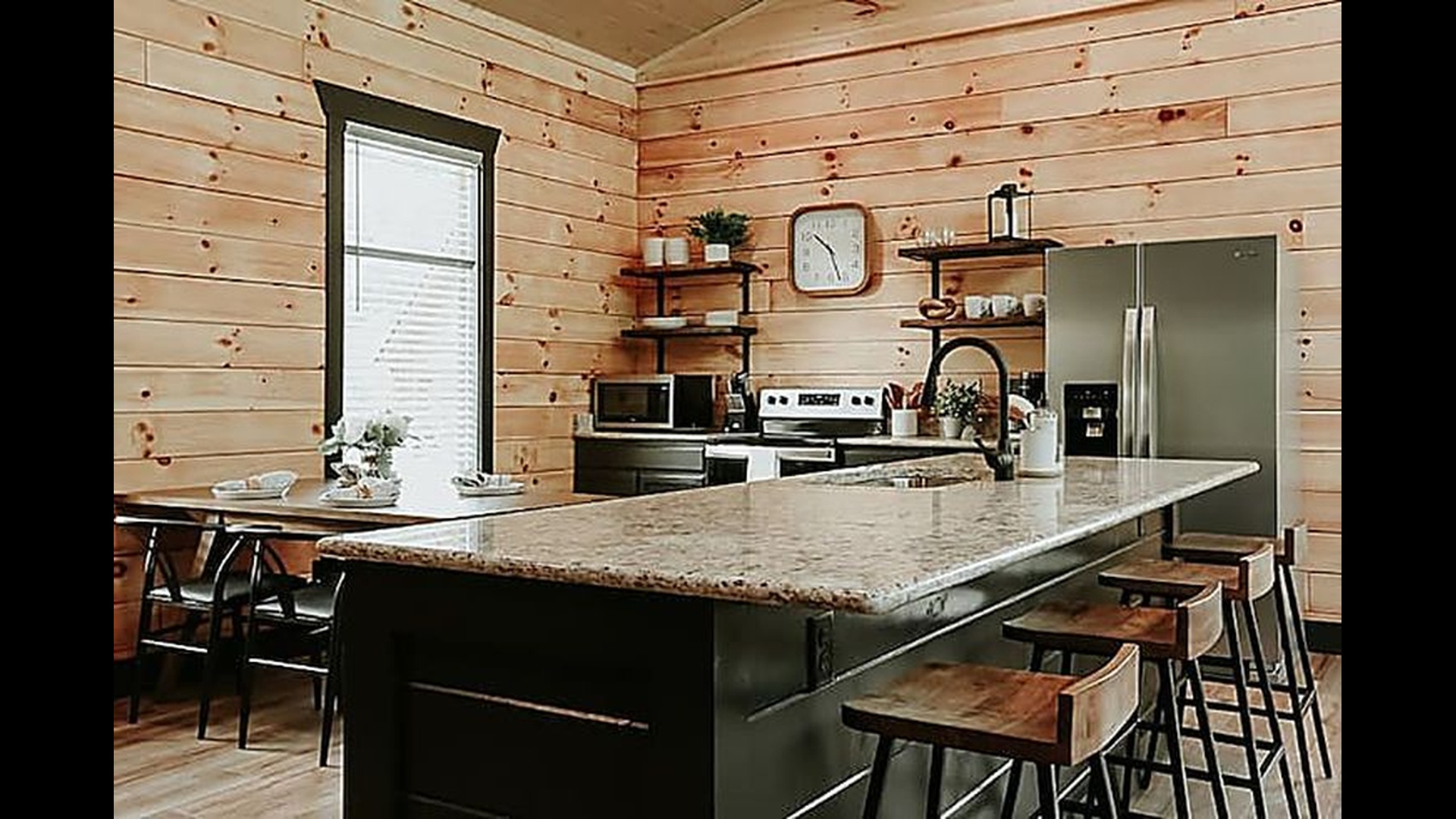 A bright, open kitchen-dining space perfect for cooking together and sharing meals that feel like home