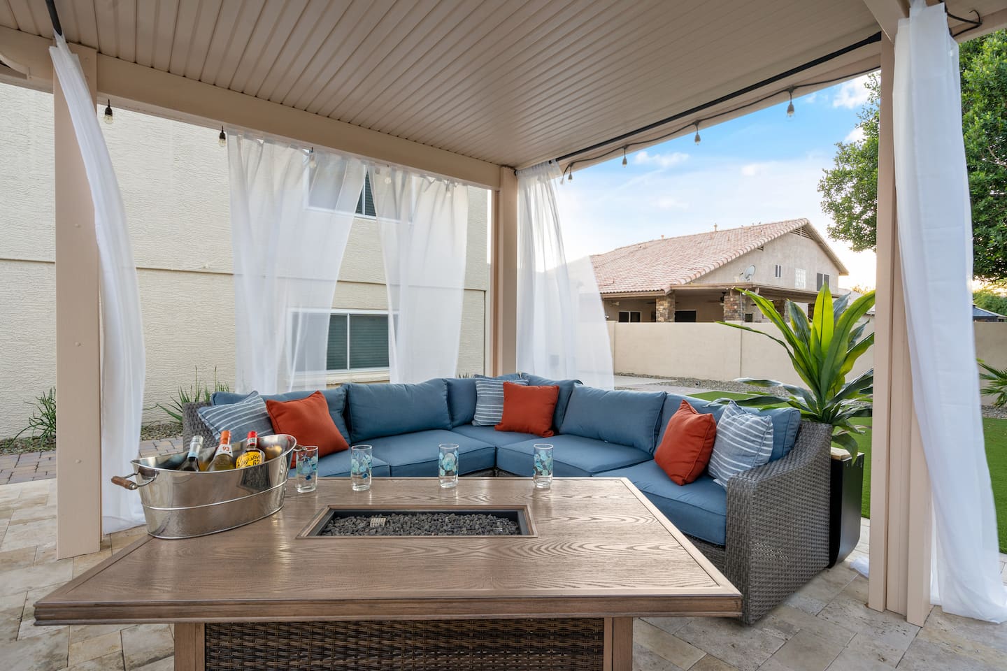 Backyard lounge