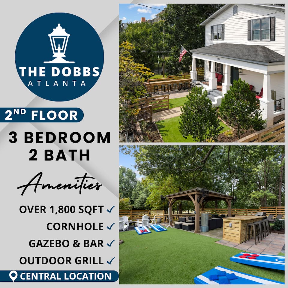 The Dobbs Atlanta Beltline 3br/2ba | Gazebo | Cornhole | 1 Mile To Downtown - Atlanta, GA