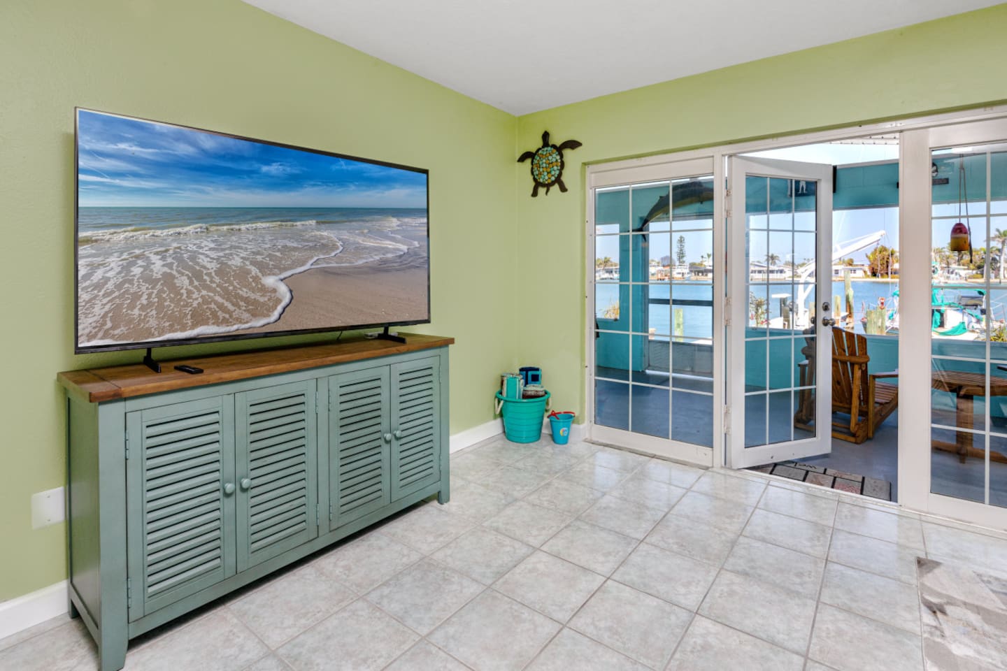 Living Room with a smart TV