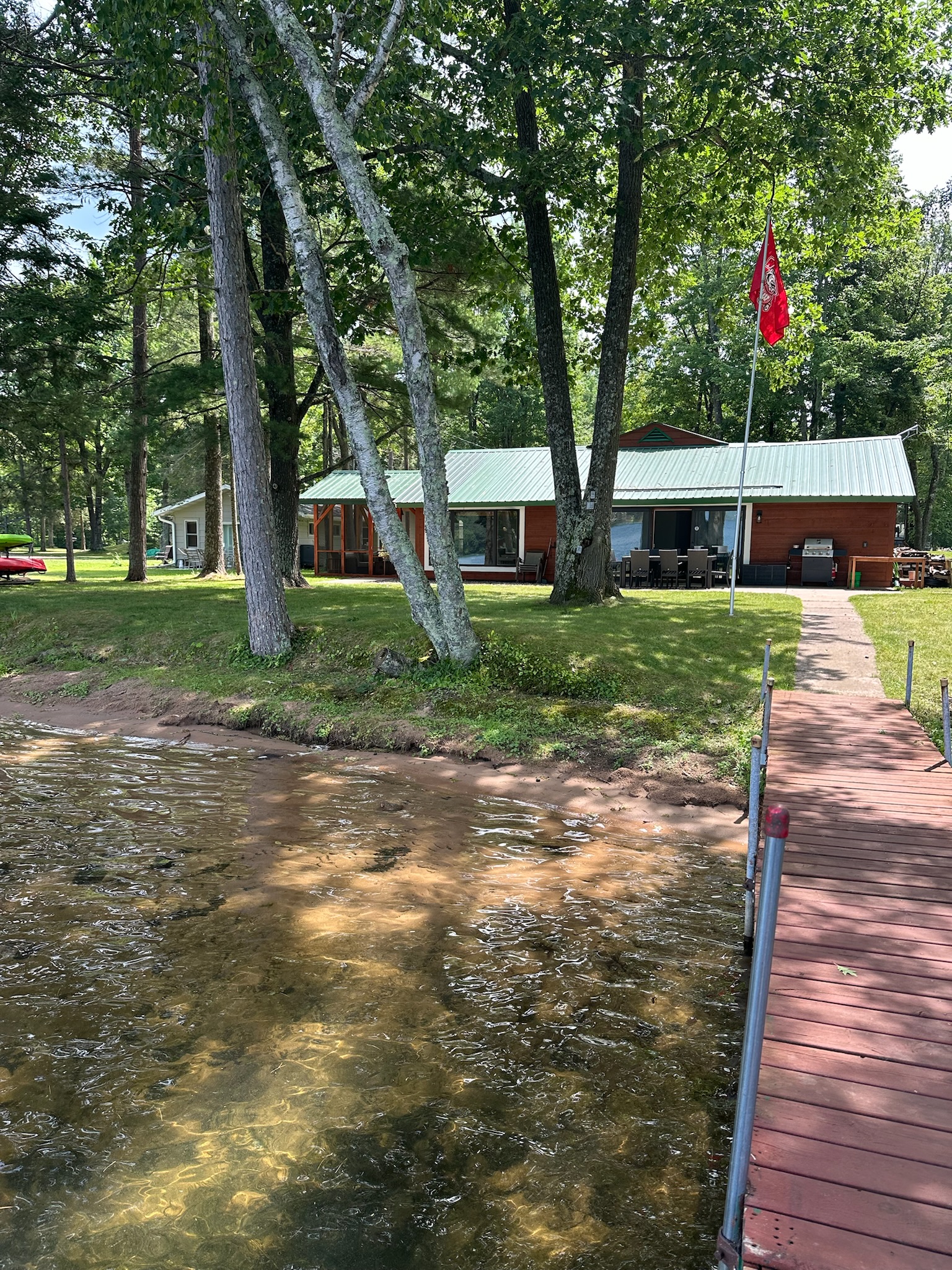 Enjoy level access to the lake