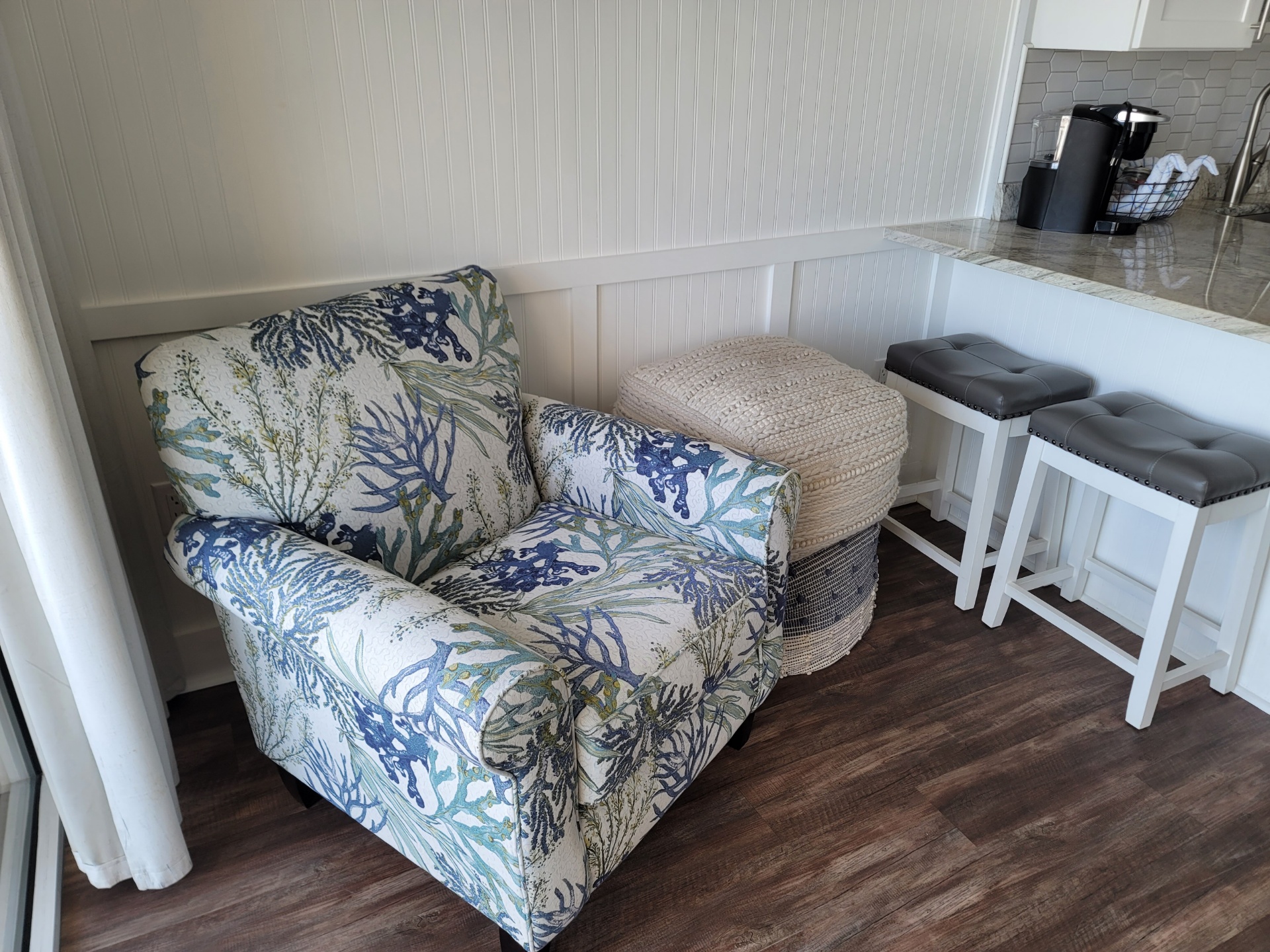 Bright living corner perfect for casual lounging.