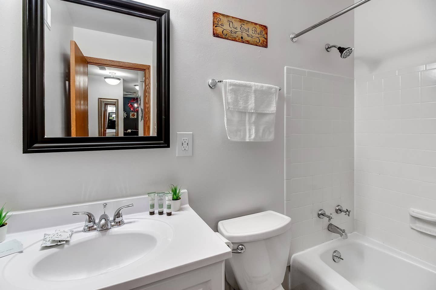 Excellent water pressure in the shower!