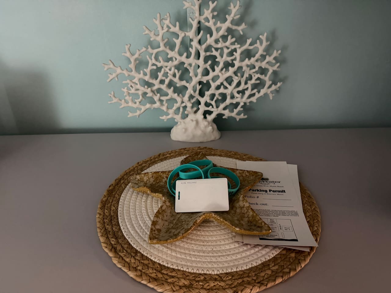 Key Card, wristbands, and parking passes!