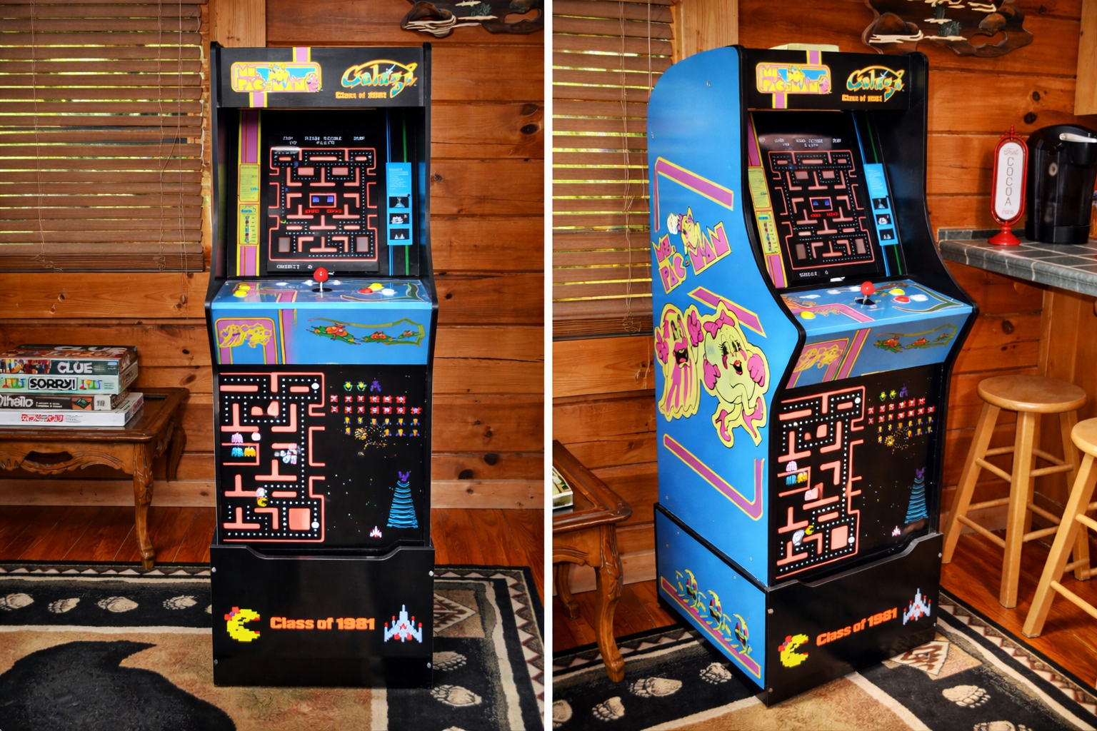 Retro Arcade machine with Ms. Pacman, Galaga and many other games!