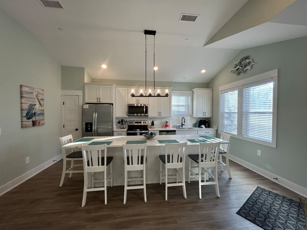 Soft close cabinets and drawers.