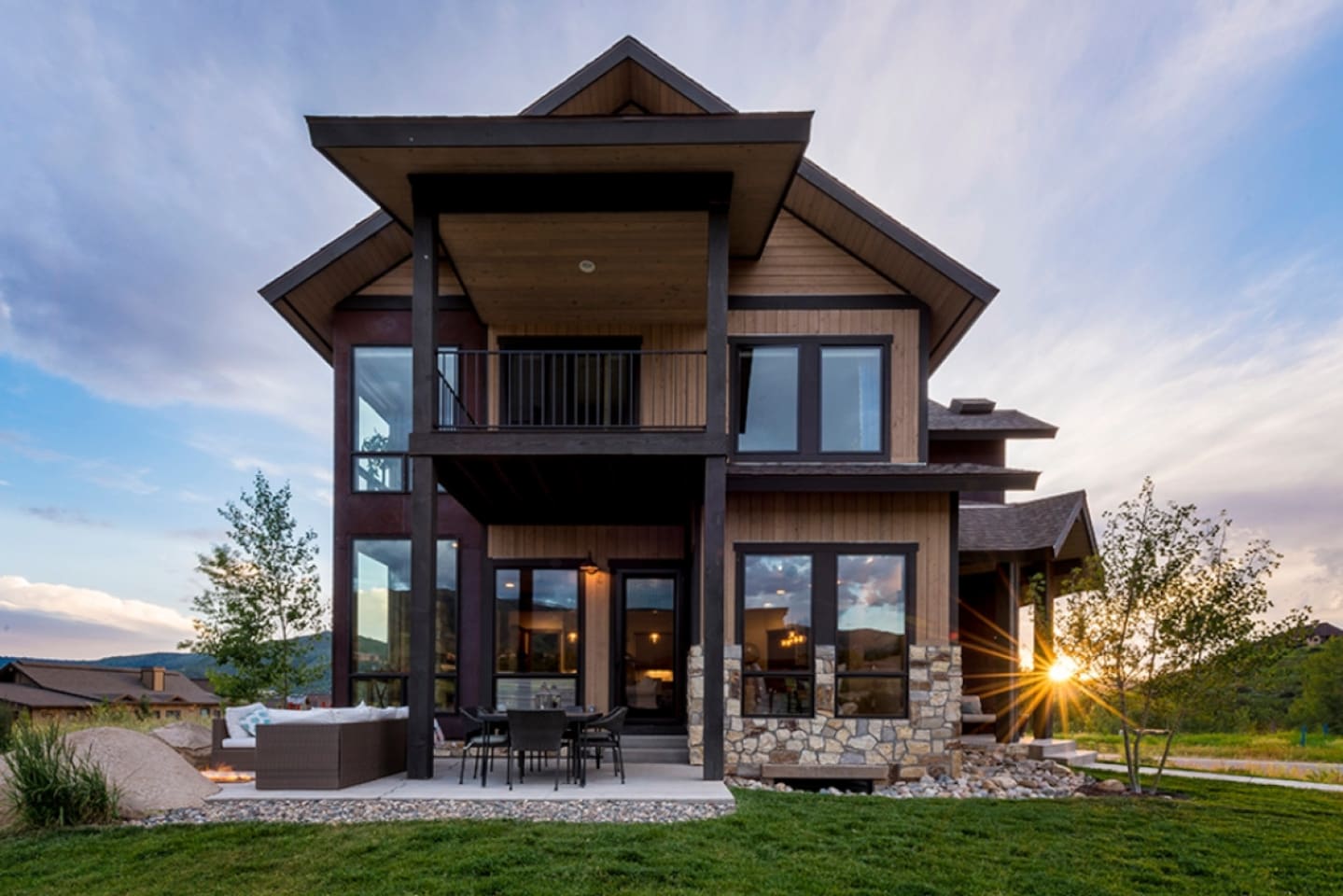 Exterior with Gas Firepit & Patio Furniture