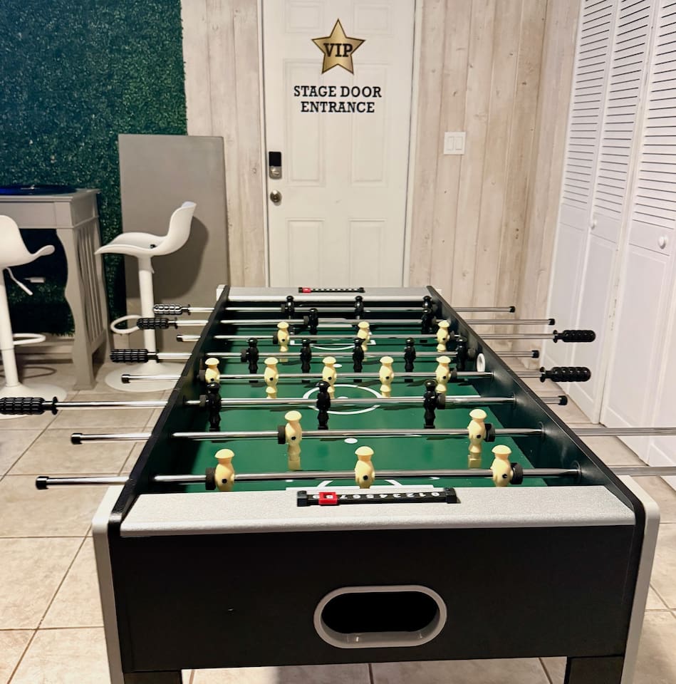 Foosball table fun!