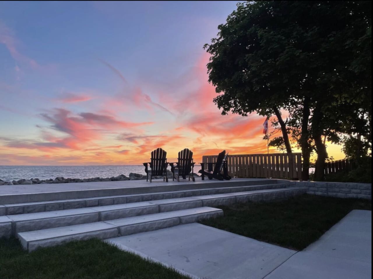 Massive Lake Edge Deck