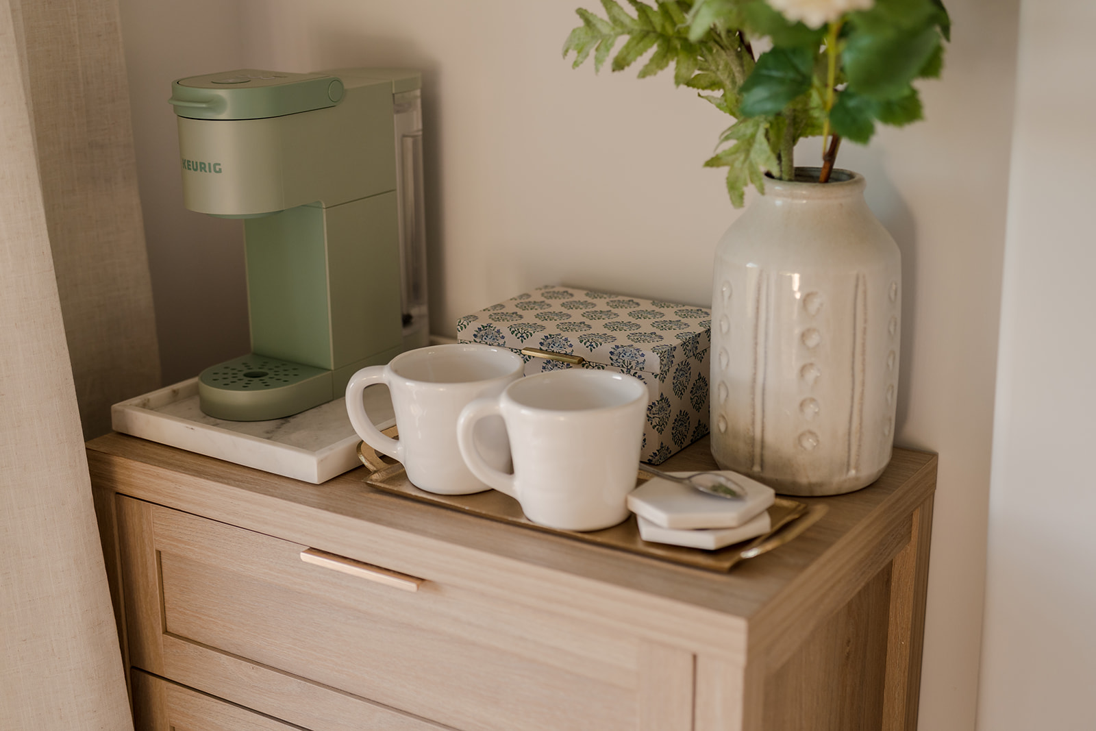 Keurig Coffee Station in the Primary Suite--Enjoy in-Room Sunrise Coffee