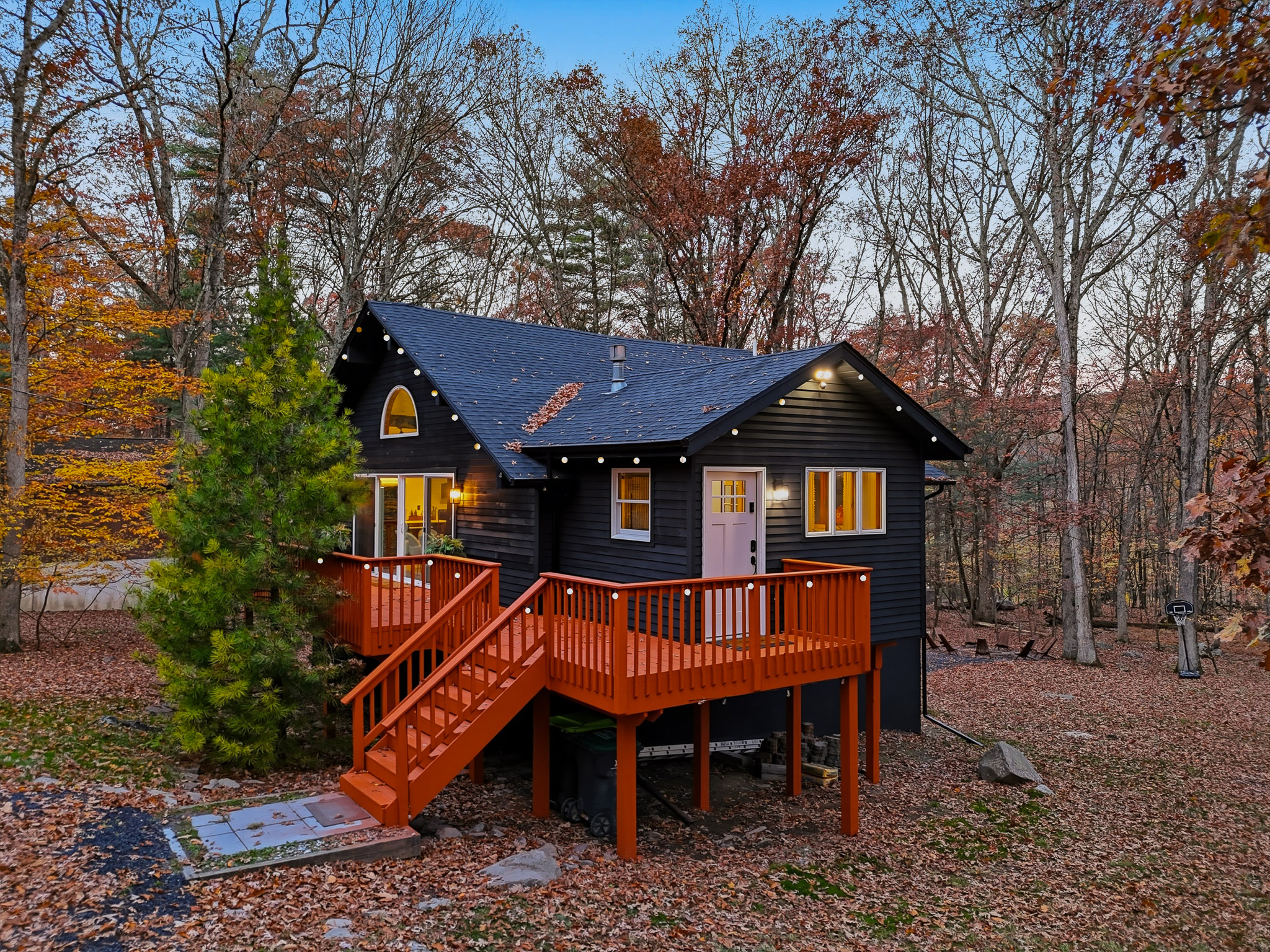 String lights add a festive feel