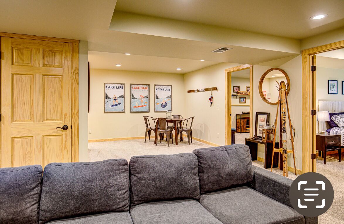 Rec room game table area.