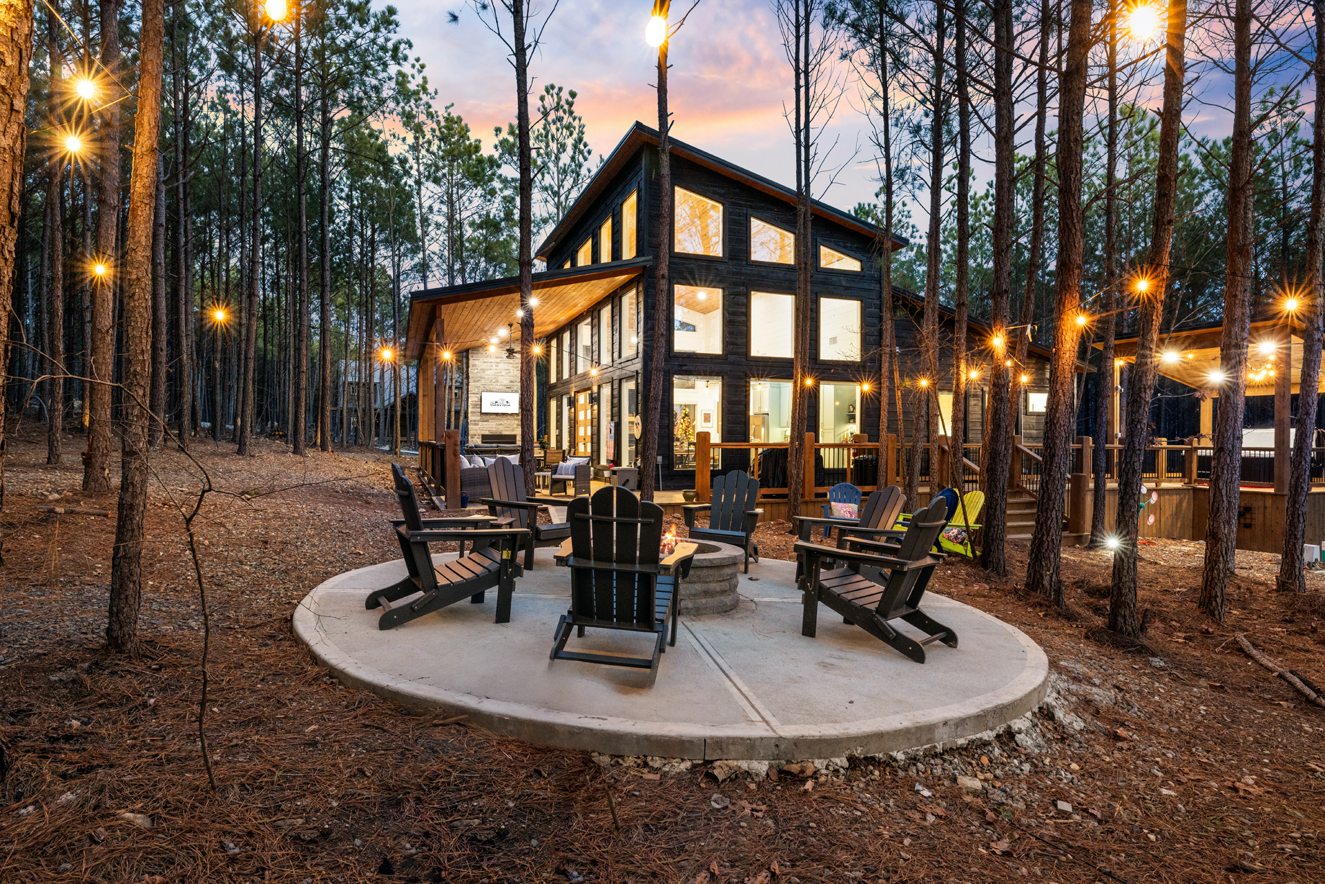Outdoor Fireplace Forward View