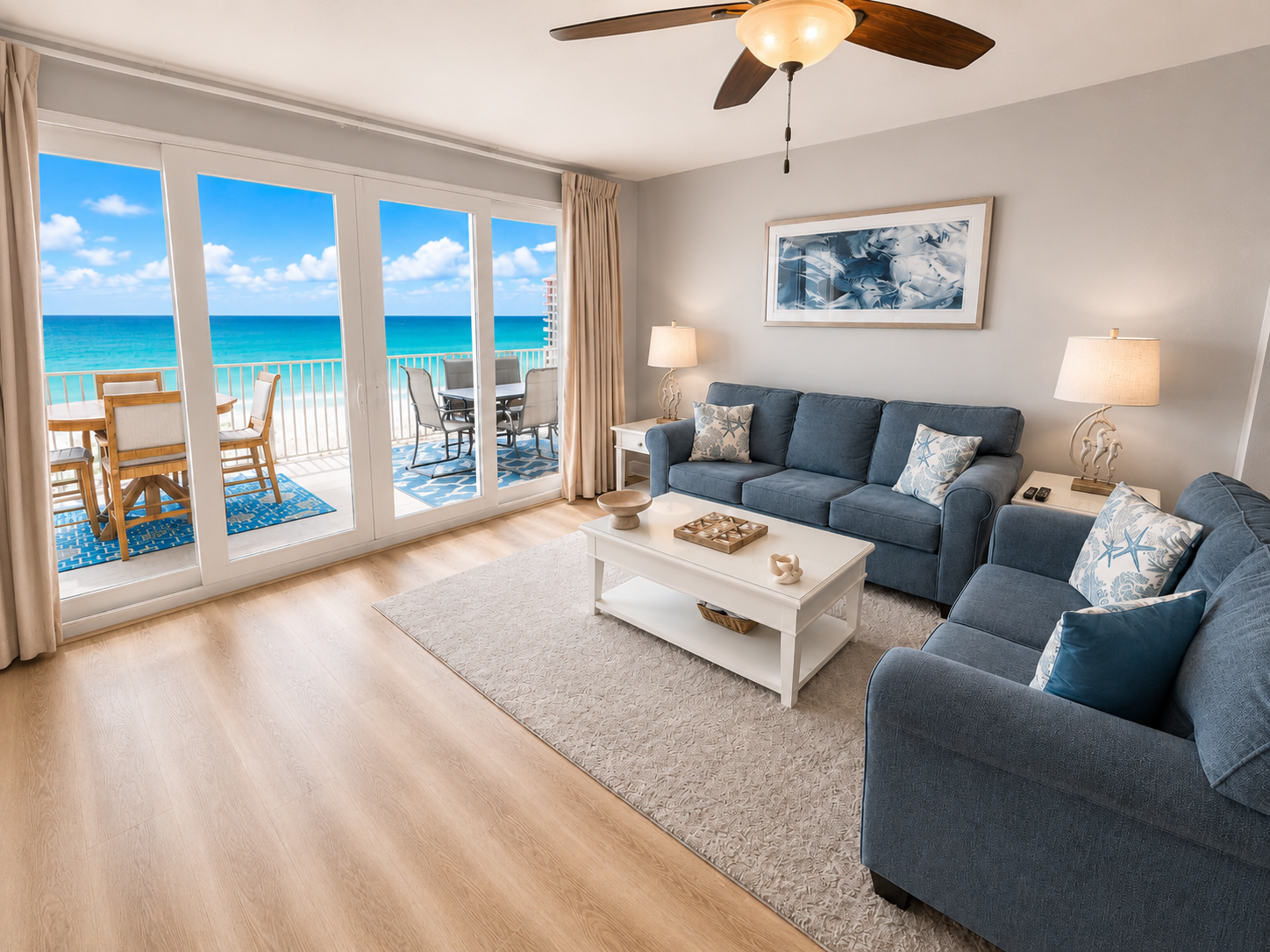 Living room with stunning views!
