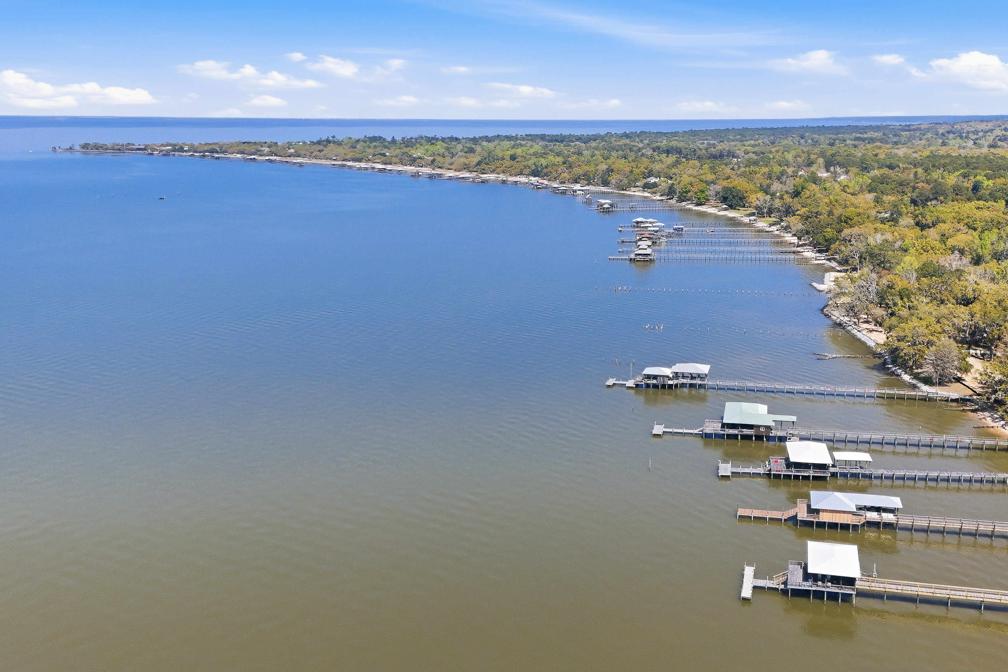 Aerial view of Mobile Bay