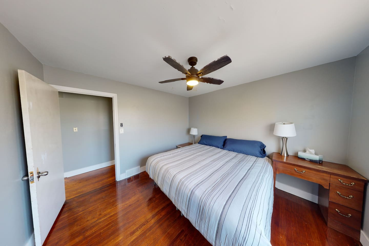 Bedroom #1 with king bed (upstairs)