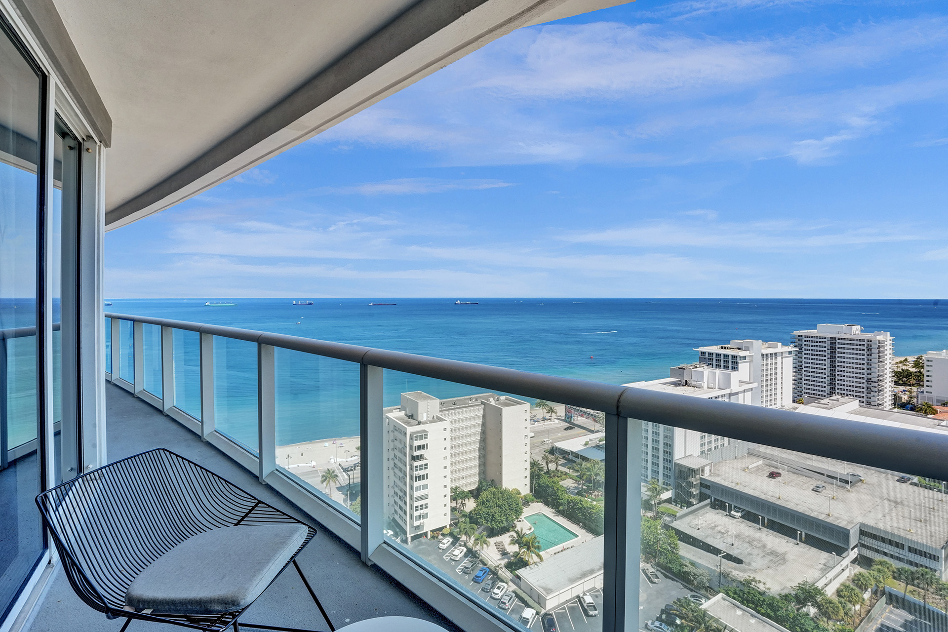 Private balcony views