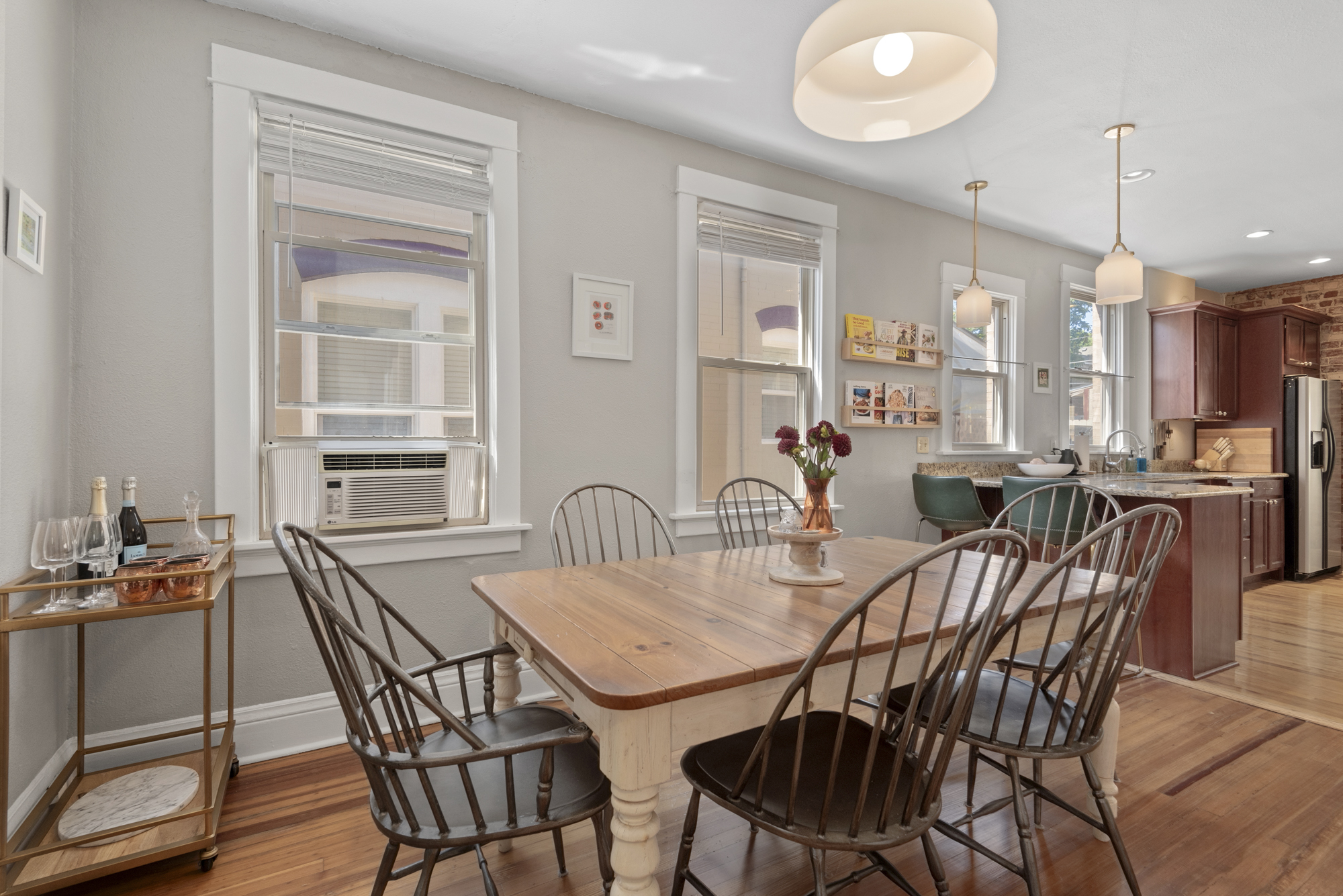 Dining Room w/ Bar Cart