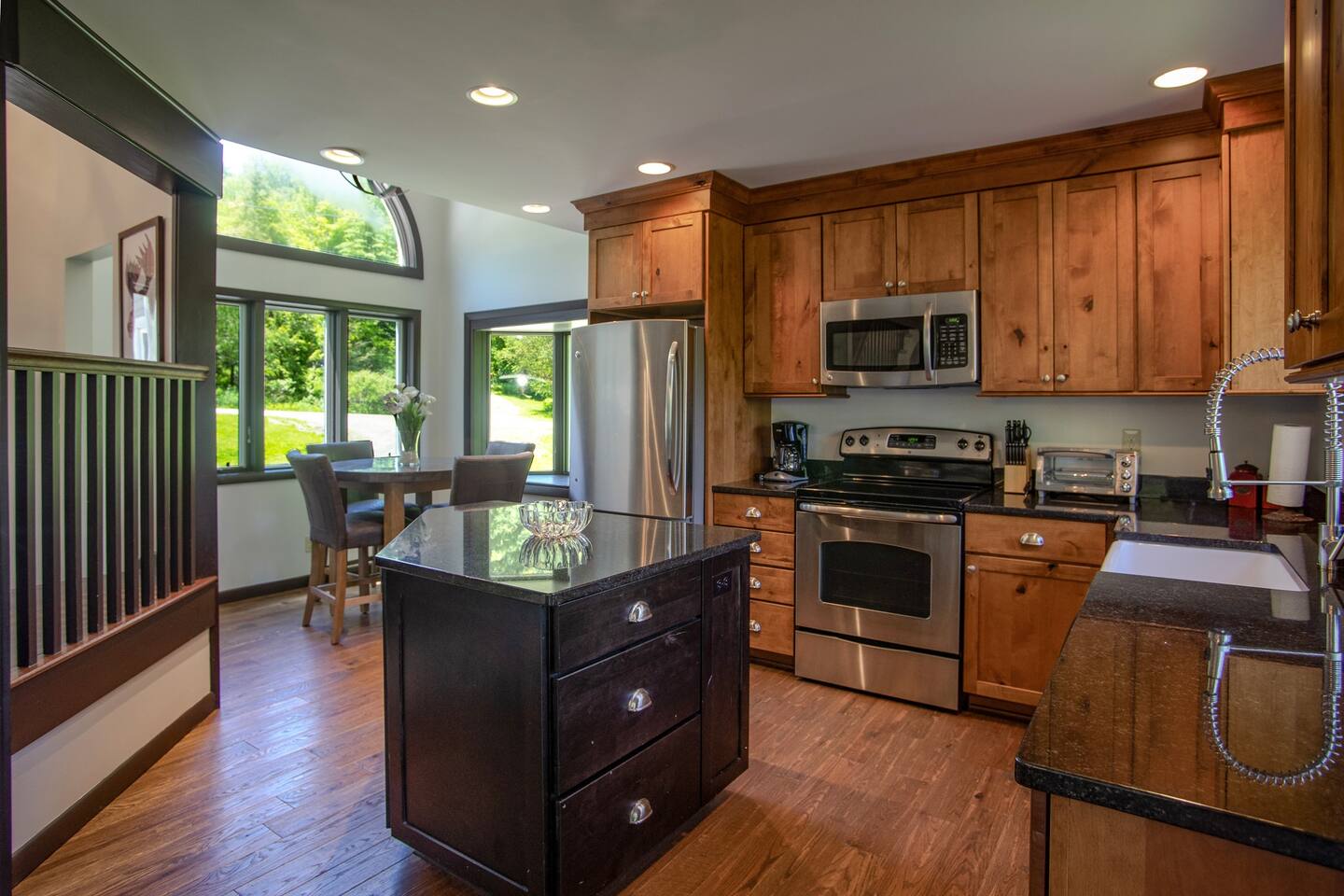 Cook up a storm in the fully equipped kitchen, designed with modern appliances and a stylish layout for easy meal preparation.