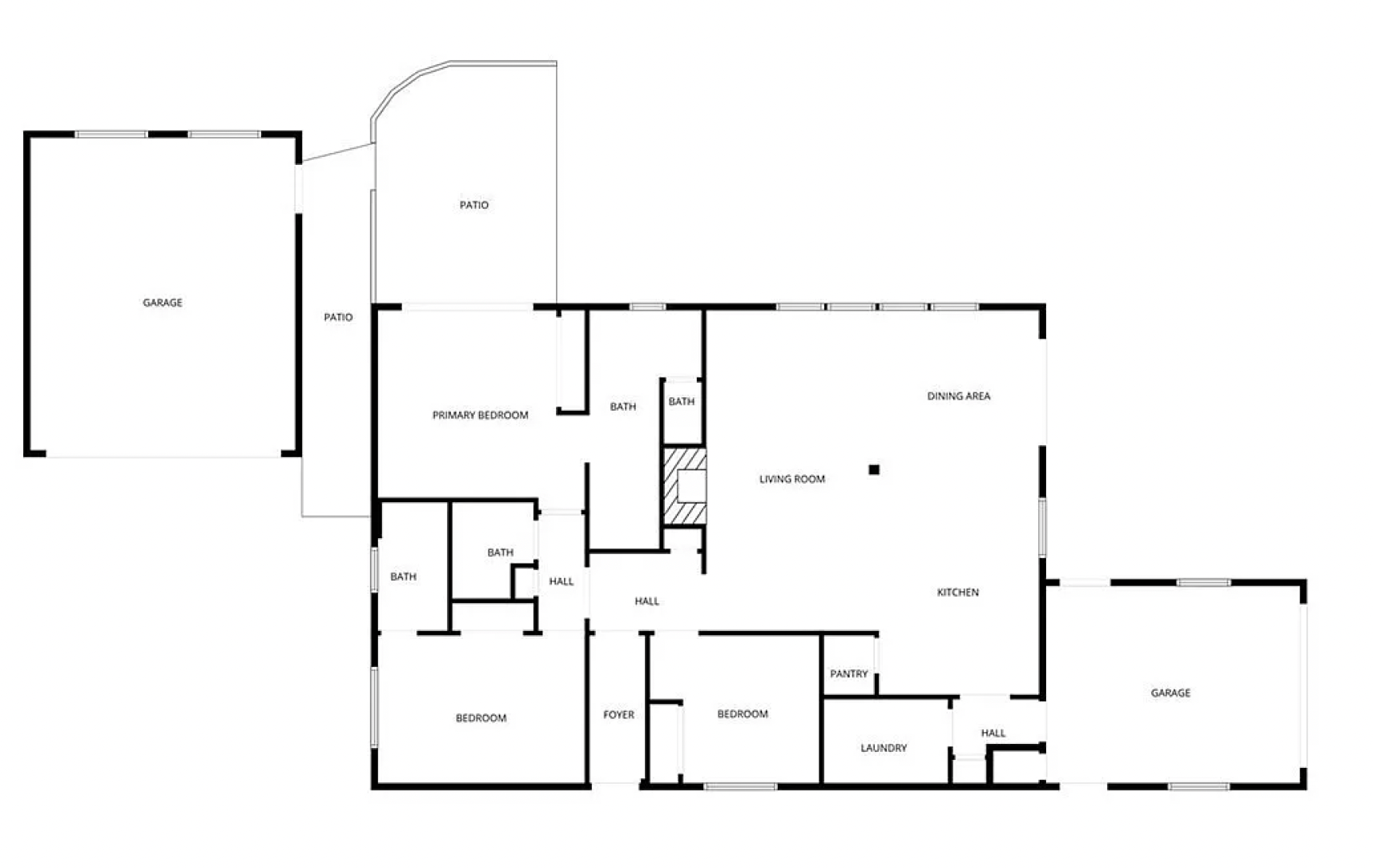 Layout of Harleys Hideaway
