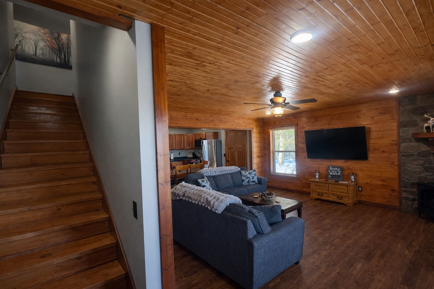 Living Room and Stairwell