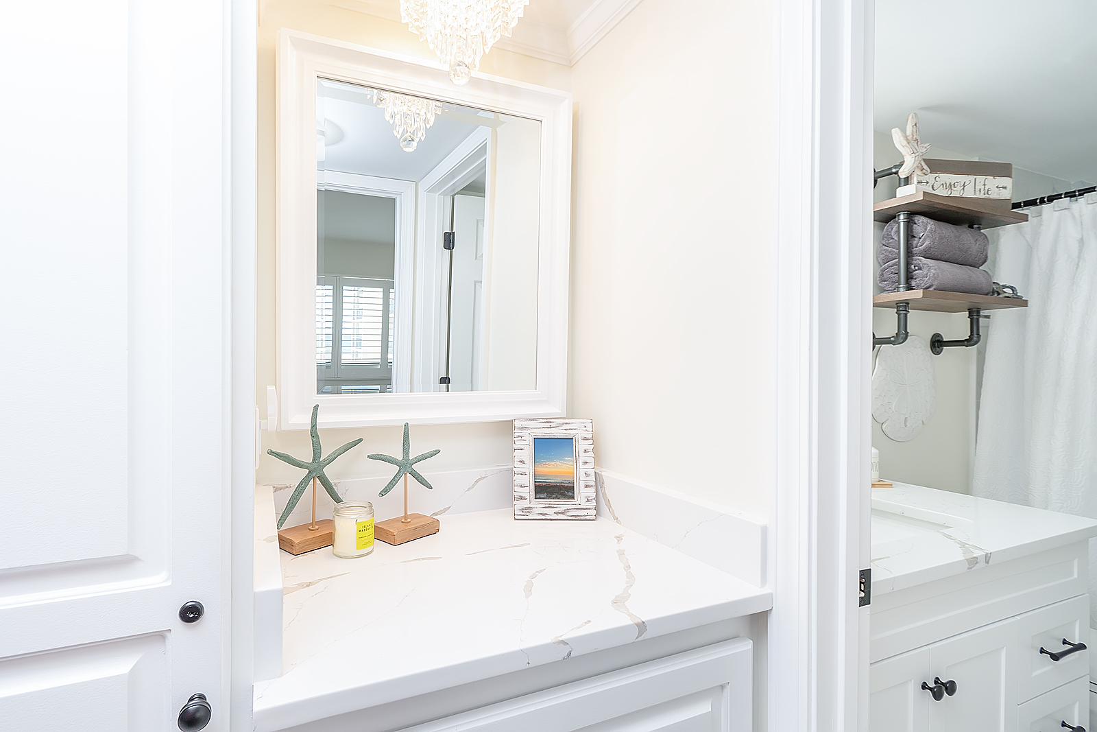 Vanity area just outside the master bedroom