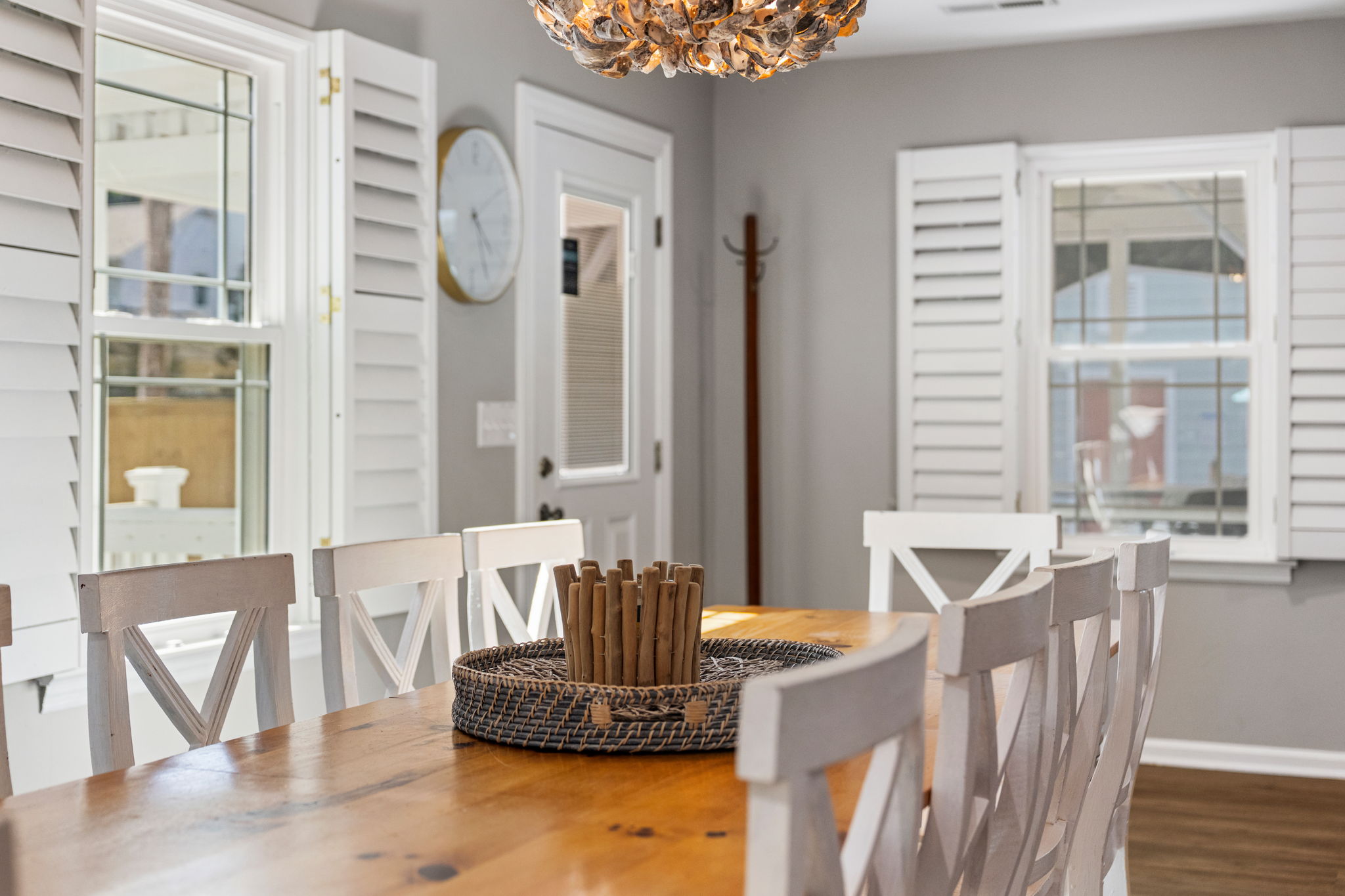 Dining Table Has Seating for 10 | IOP Escapes Beach Blessing | 3705 Hartnett Blvd, Isle of Palms, SC