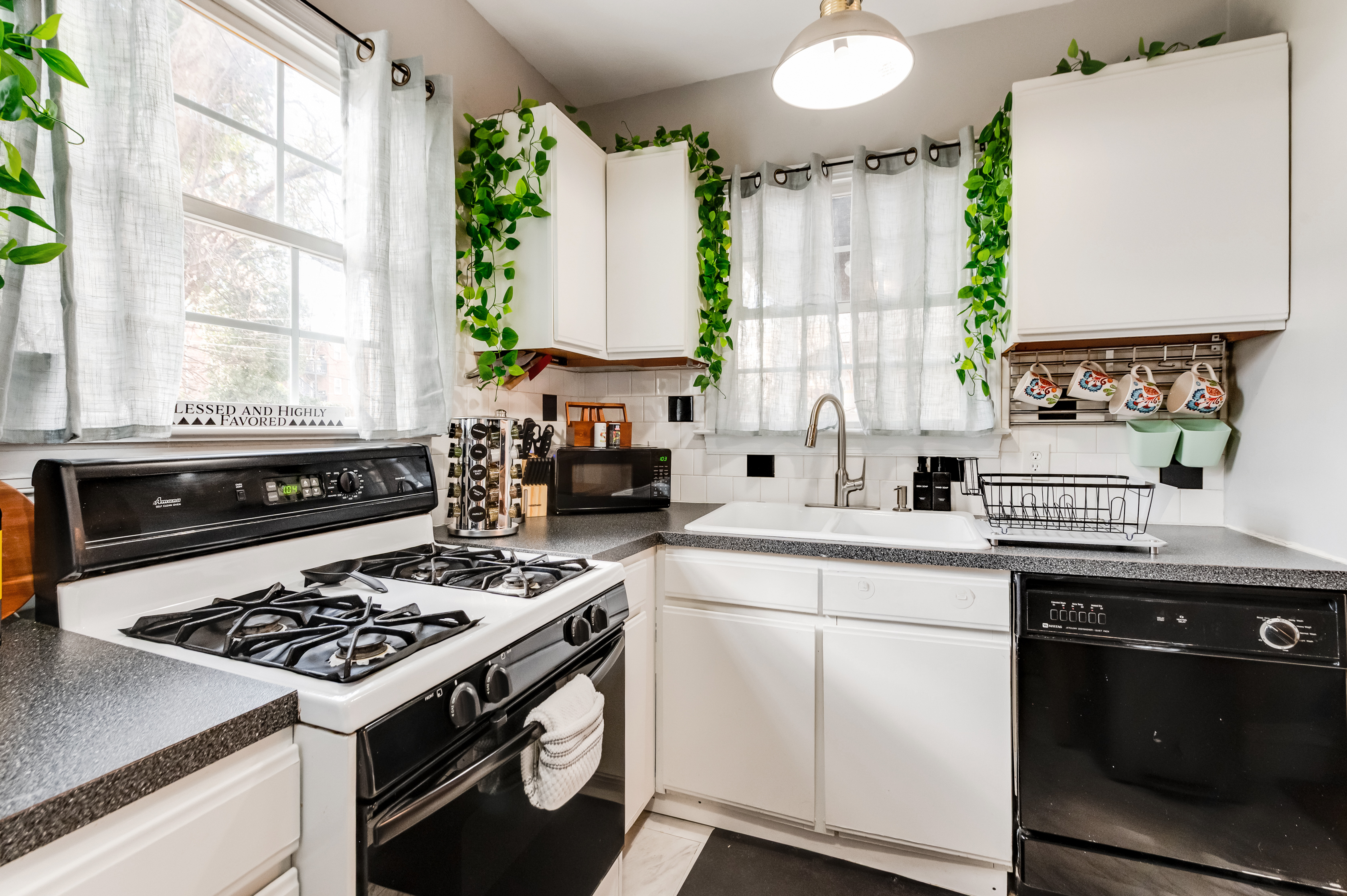 Kitchen Delight: Bright space with modern appliances, perfect for culinary adventures!