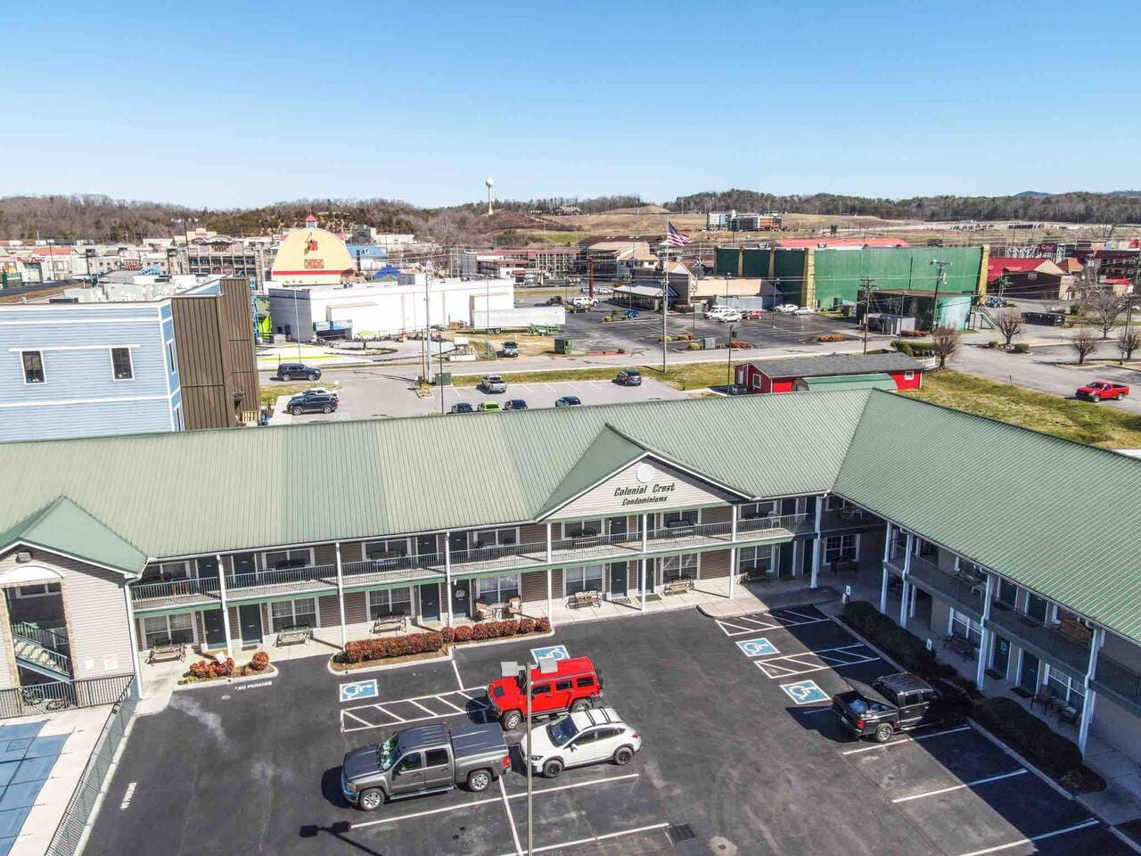 2 blocks off Parkway in Pigeon Forge