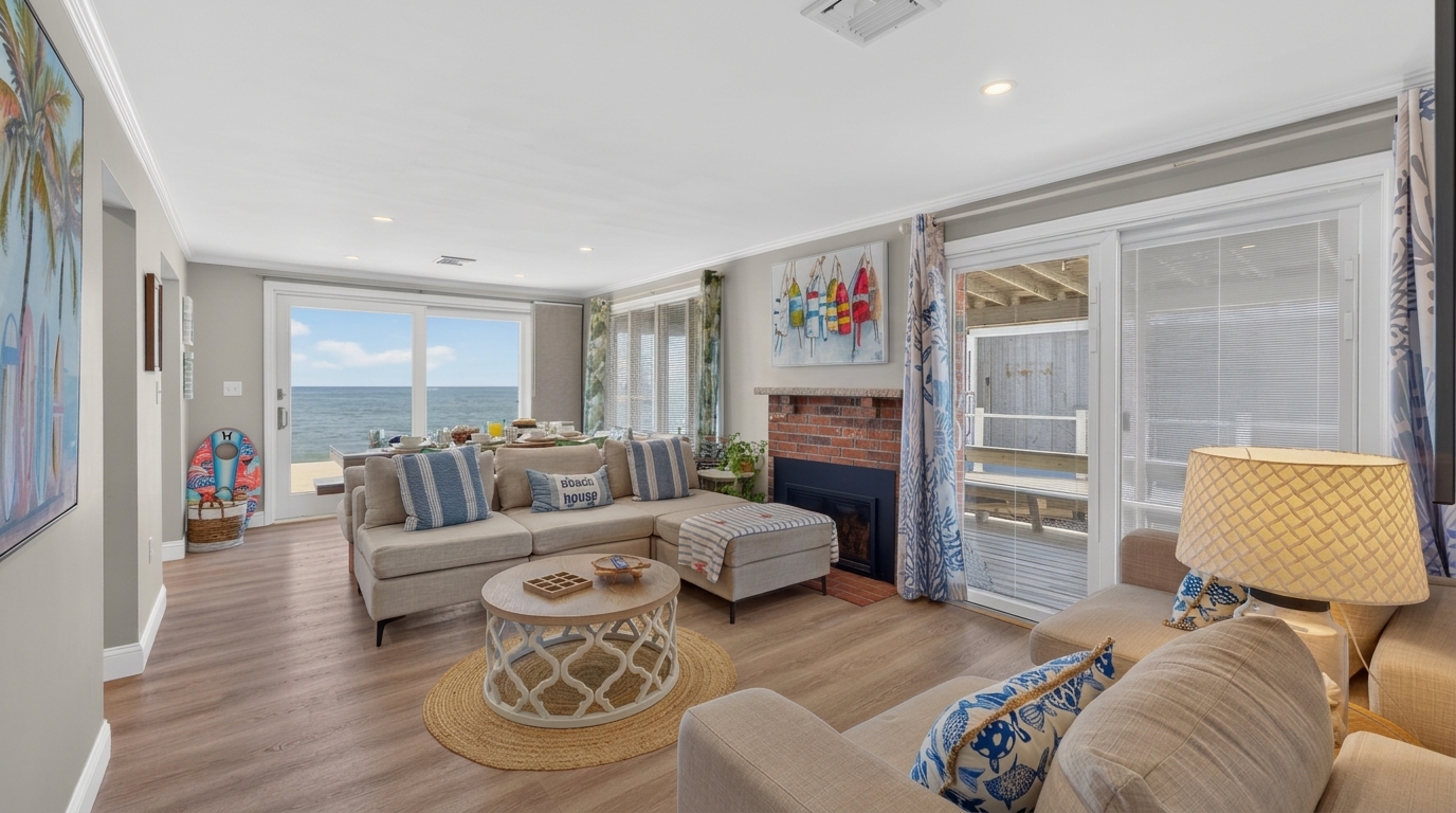 A bright and comfortable space designed for relaxing and spending time together.