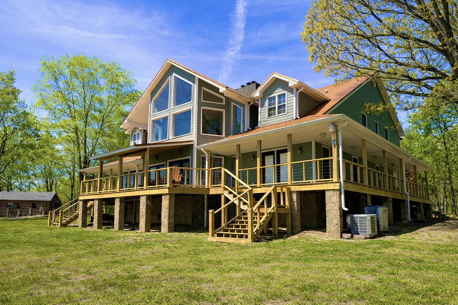 Back Deck View of the Cabin