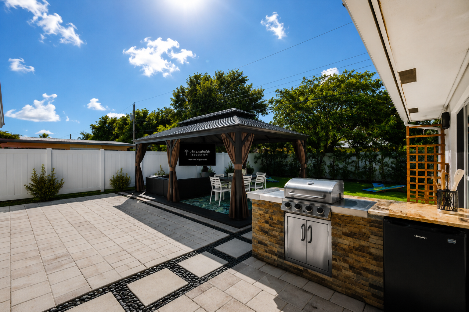 Private Cabana + Outdoor Kitchen Setup 🍹