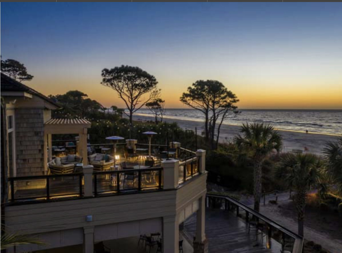 Coast Restaurant in Sea Pines Beach Club facing the ocean