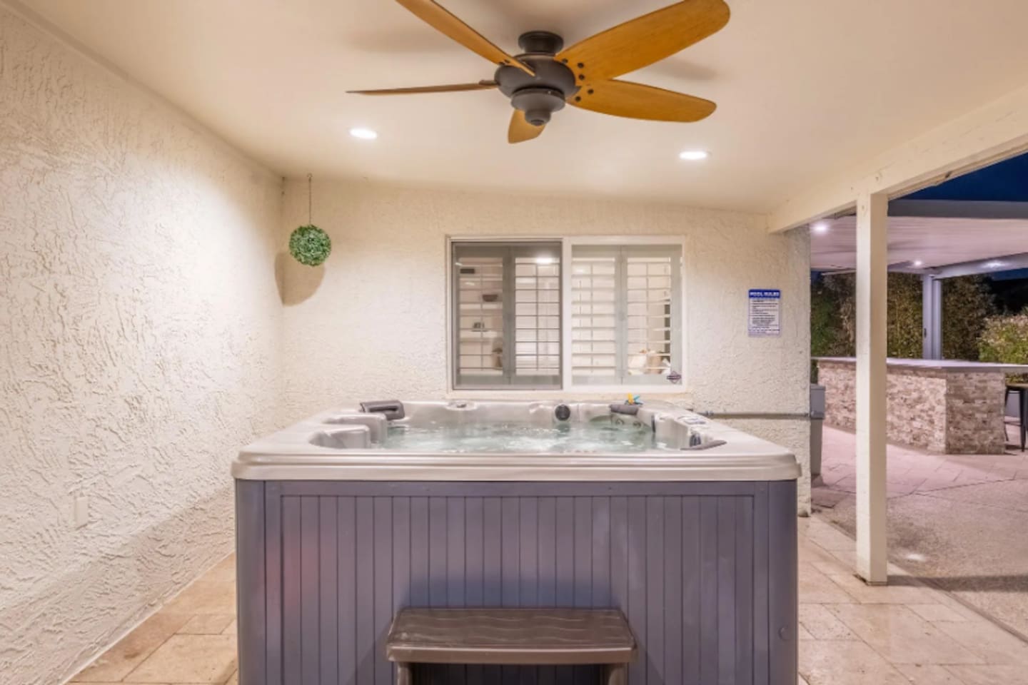 A second hot tub for the crew that wants their own quiet corner to soak in.