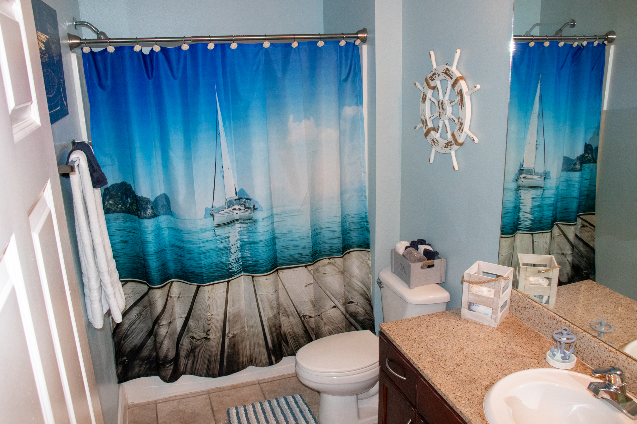 Bedroom with full bath