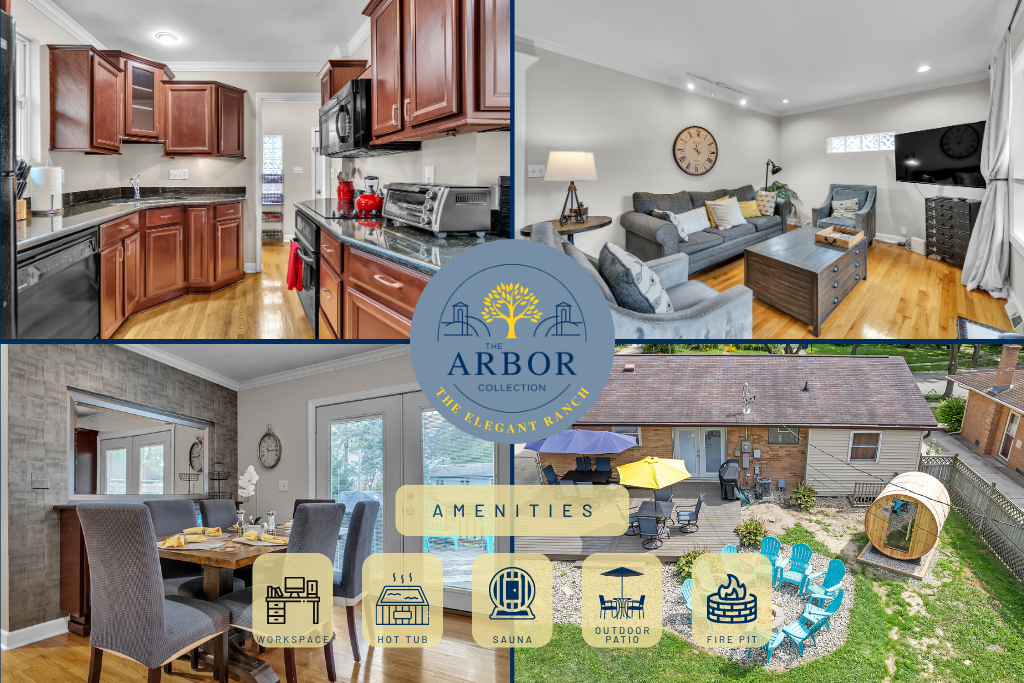 Welcome to the gorgeous 4BR oasis, a dream vacation destination in the tranquil suburban area of Ann Arbor.