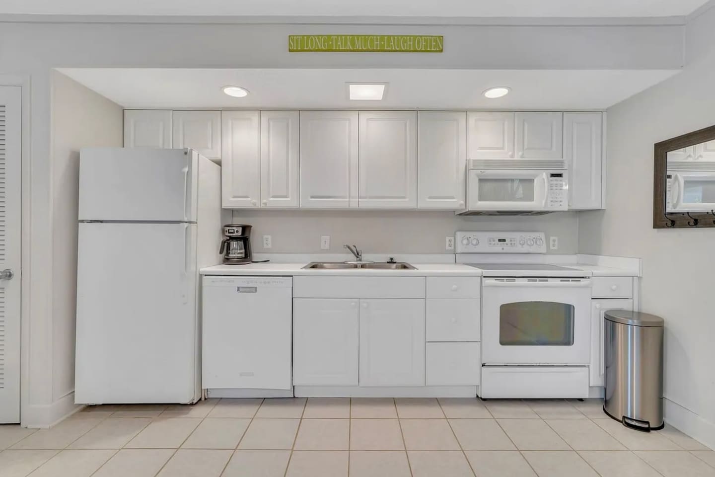 Kitchen with full-size appliances
