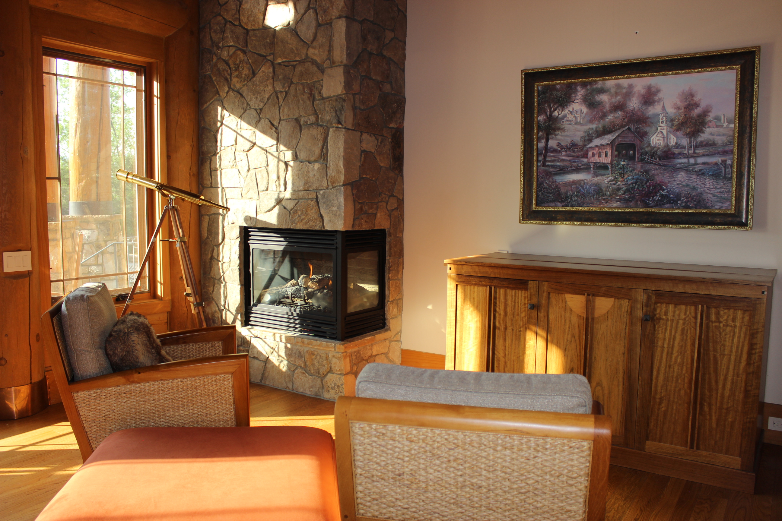 Sitting area in master bedroom