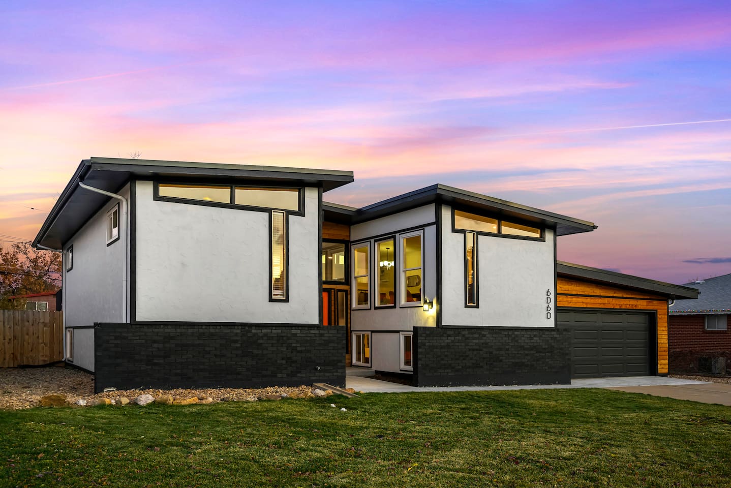 Modern Denver home with striking mid century lines & architecture.