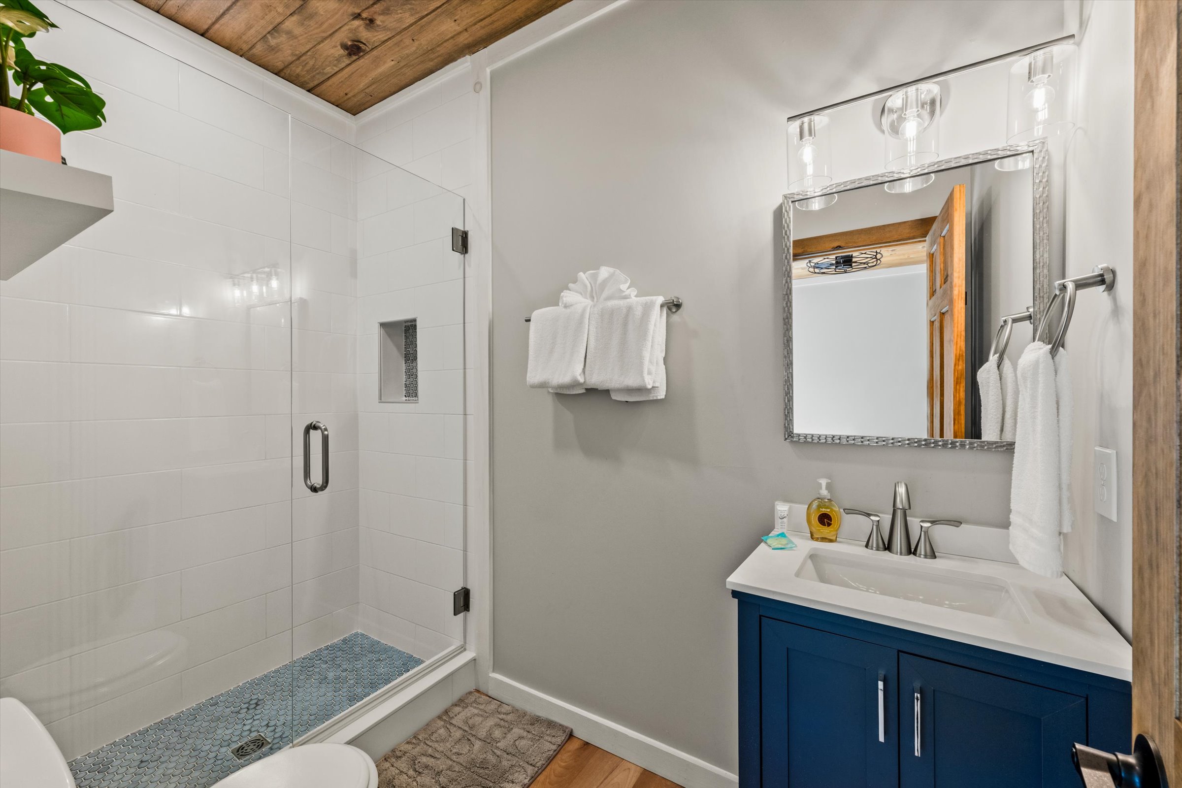 Sanitized, sparkling, immaculate, polished, refreshed.