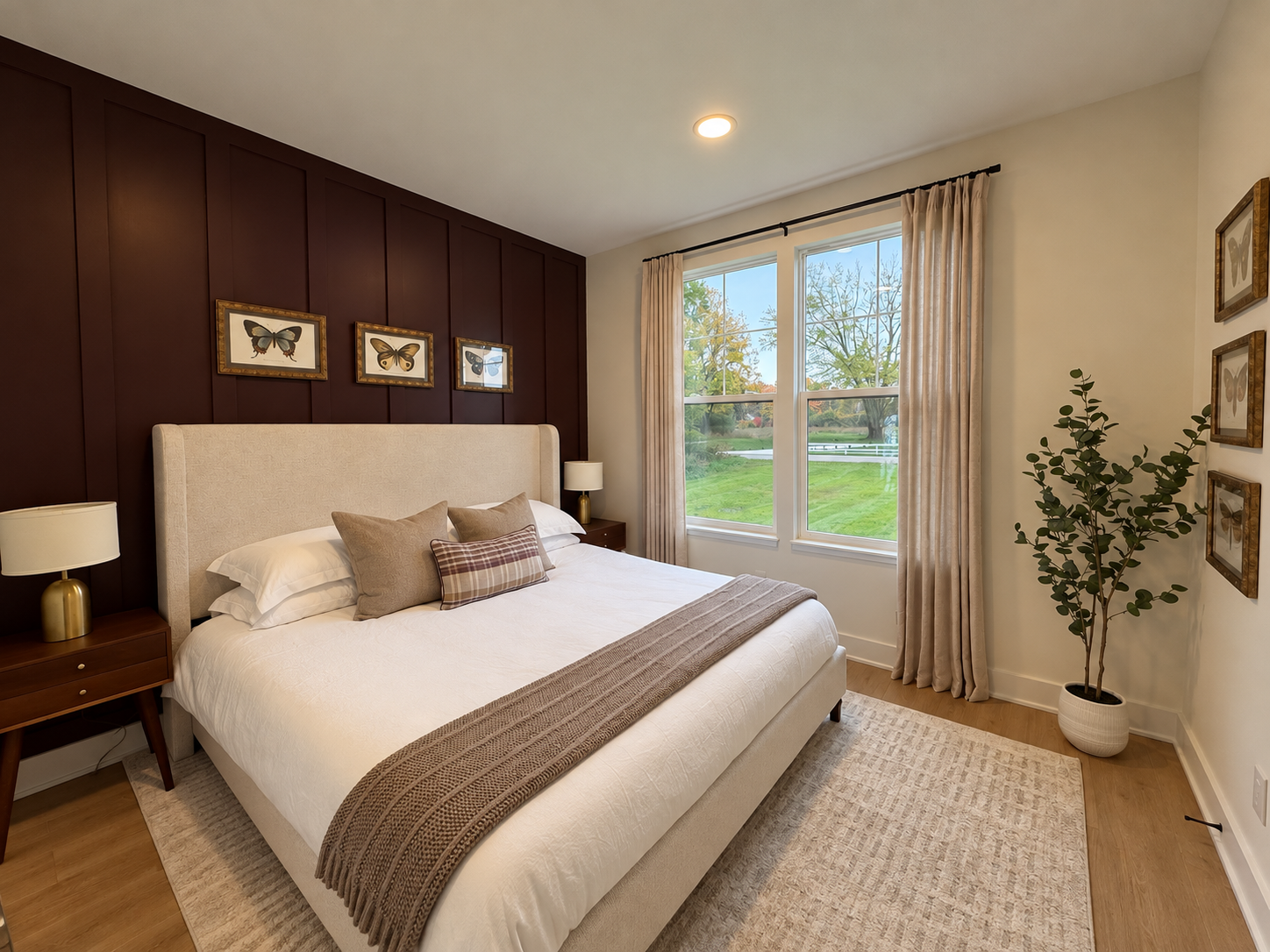 The Monarch Suite features a cozy king bed and beautiful natural light!