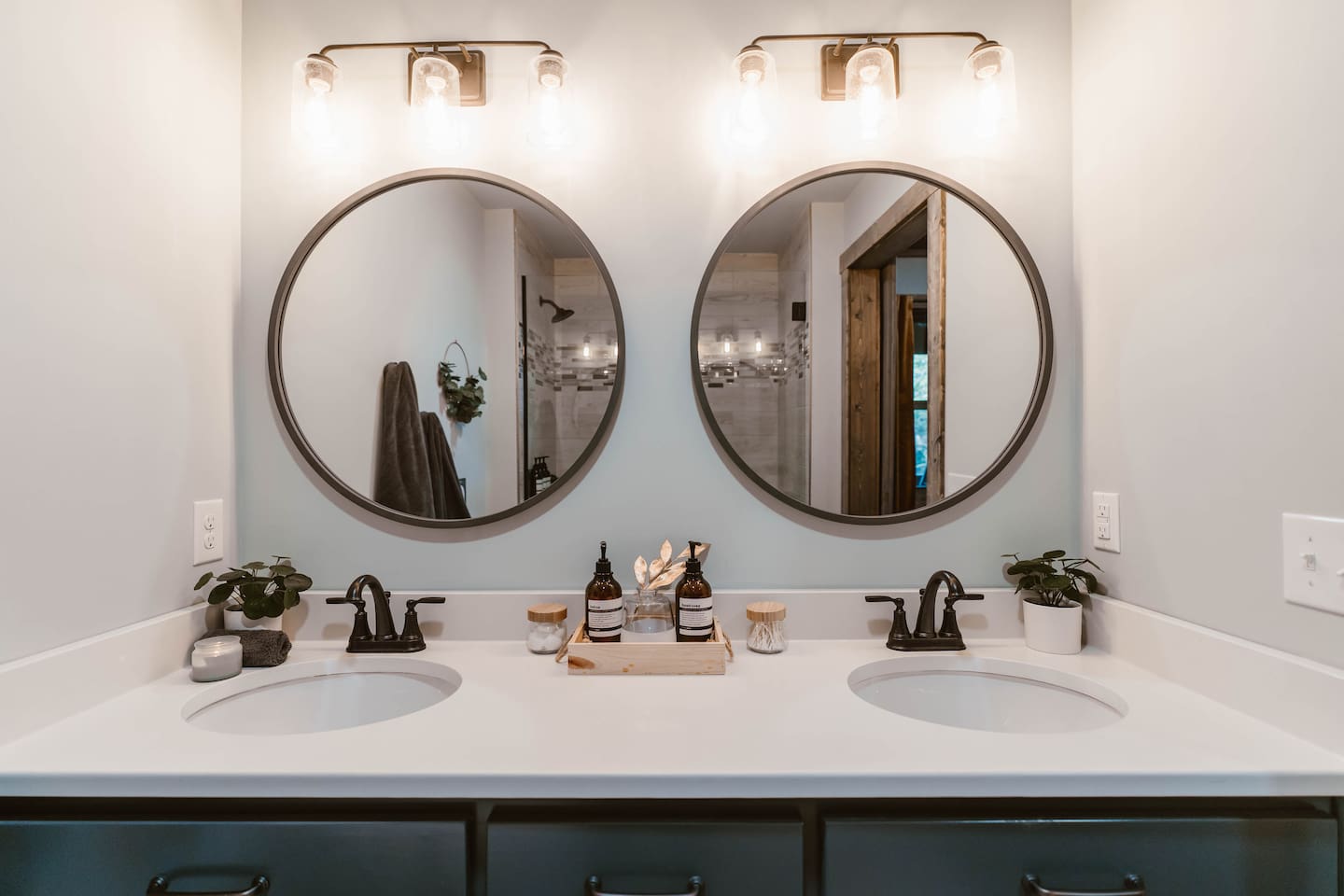 King ensuite has a walk-in shower, double vanity and all the essentials.