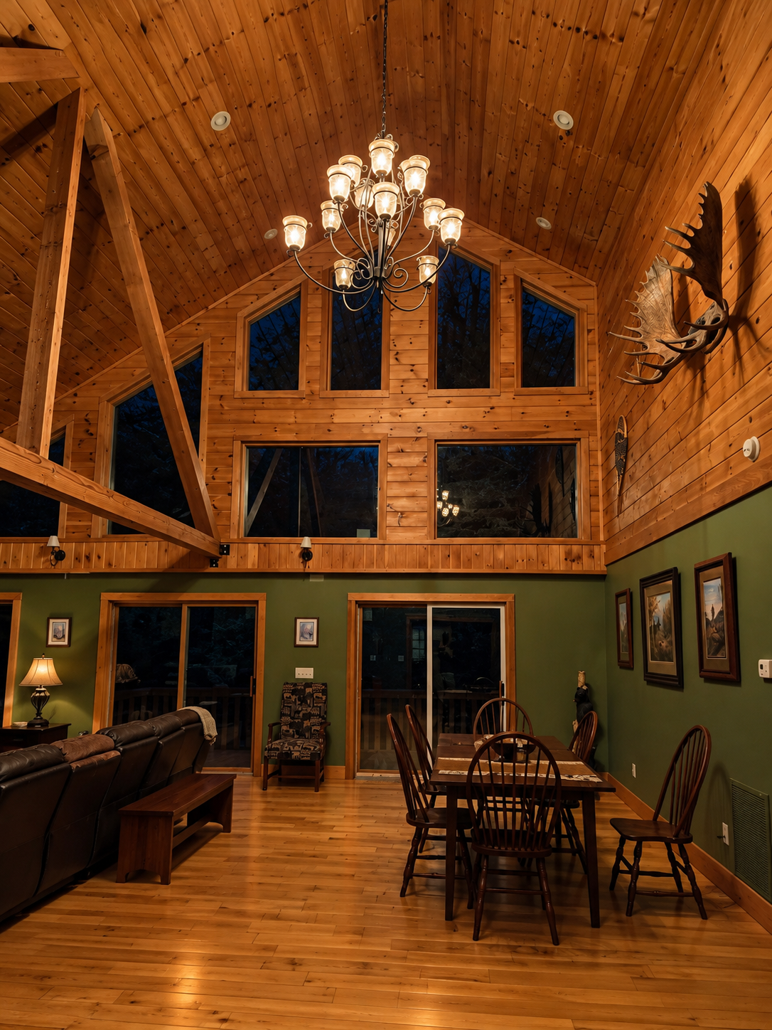 Rustic Cabin Lodge Living Room