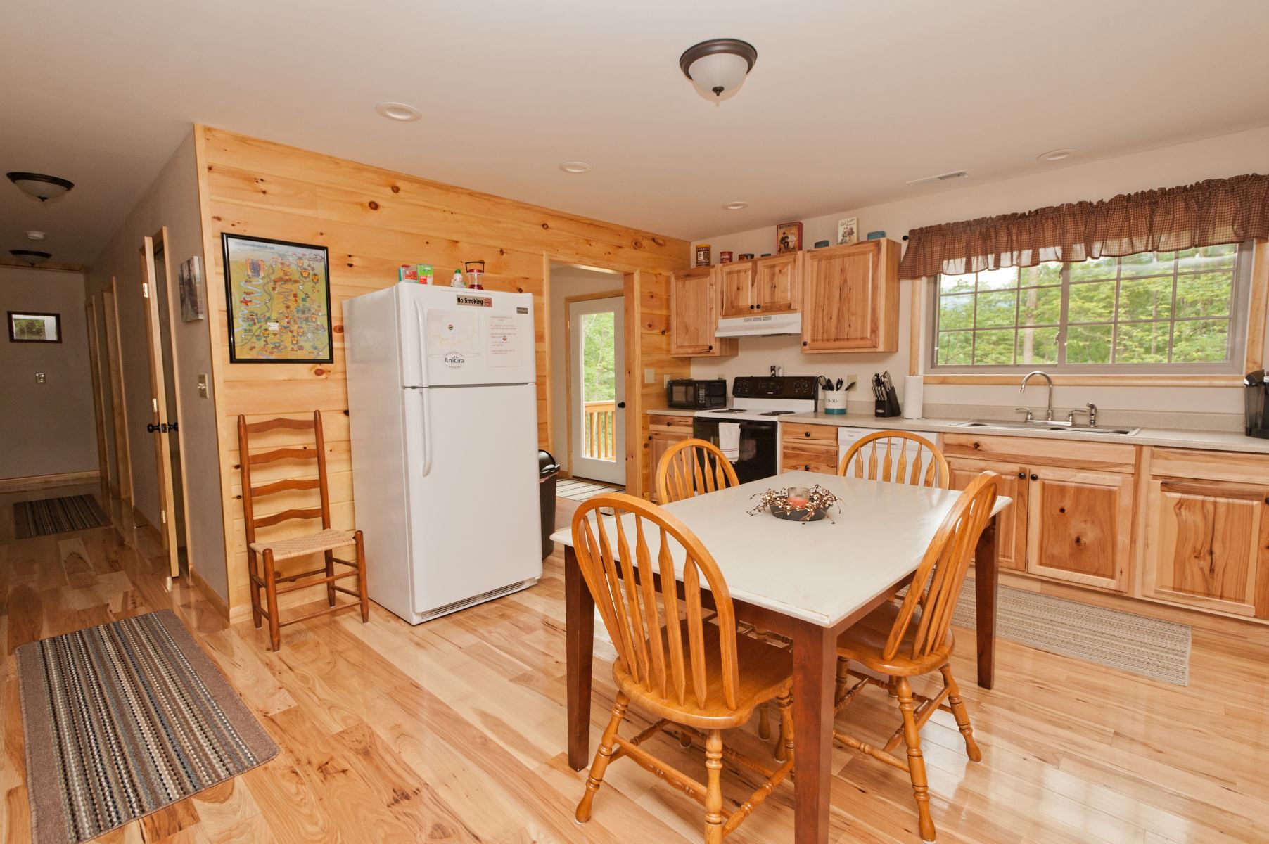 Fully equipped kitchen has everything you need to prepare meals during your stay.