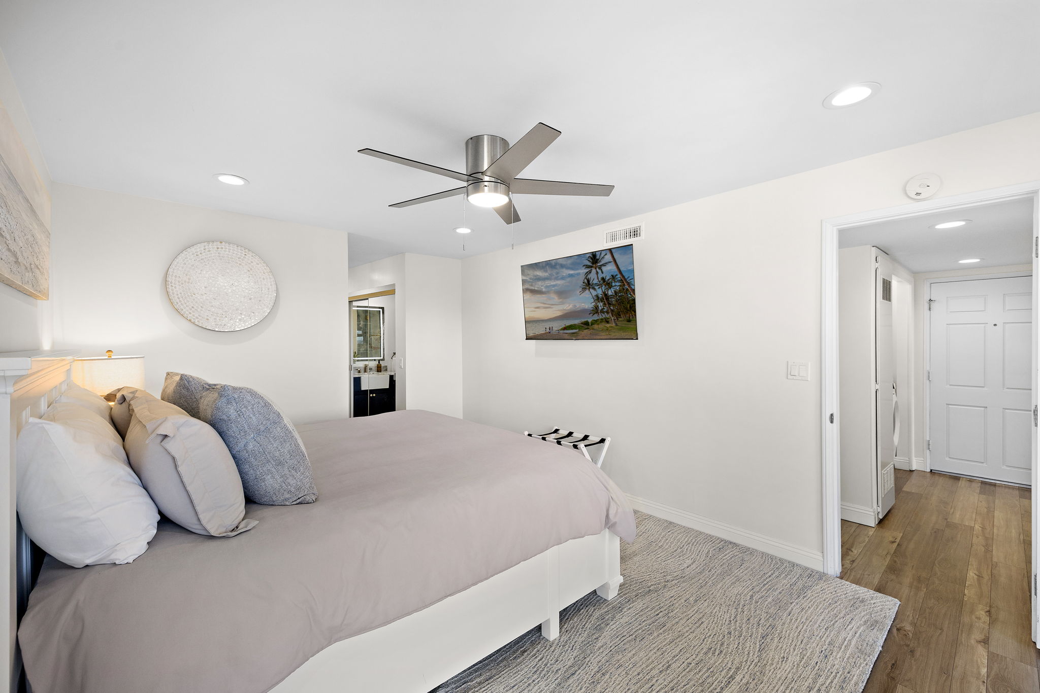 The bedroom also has a 50" TV with plenty of streaming channels for movie night or binge watching :)  