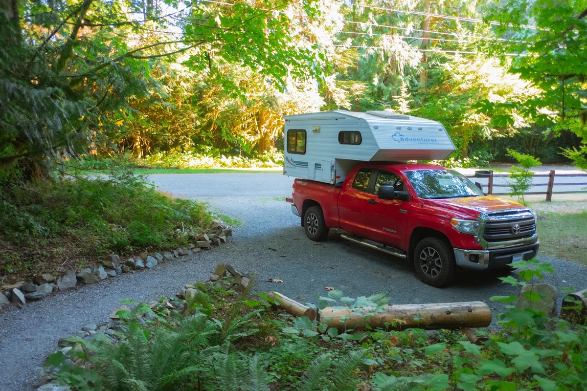 There is plenty of parking space for vehicles both big & small