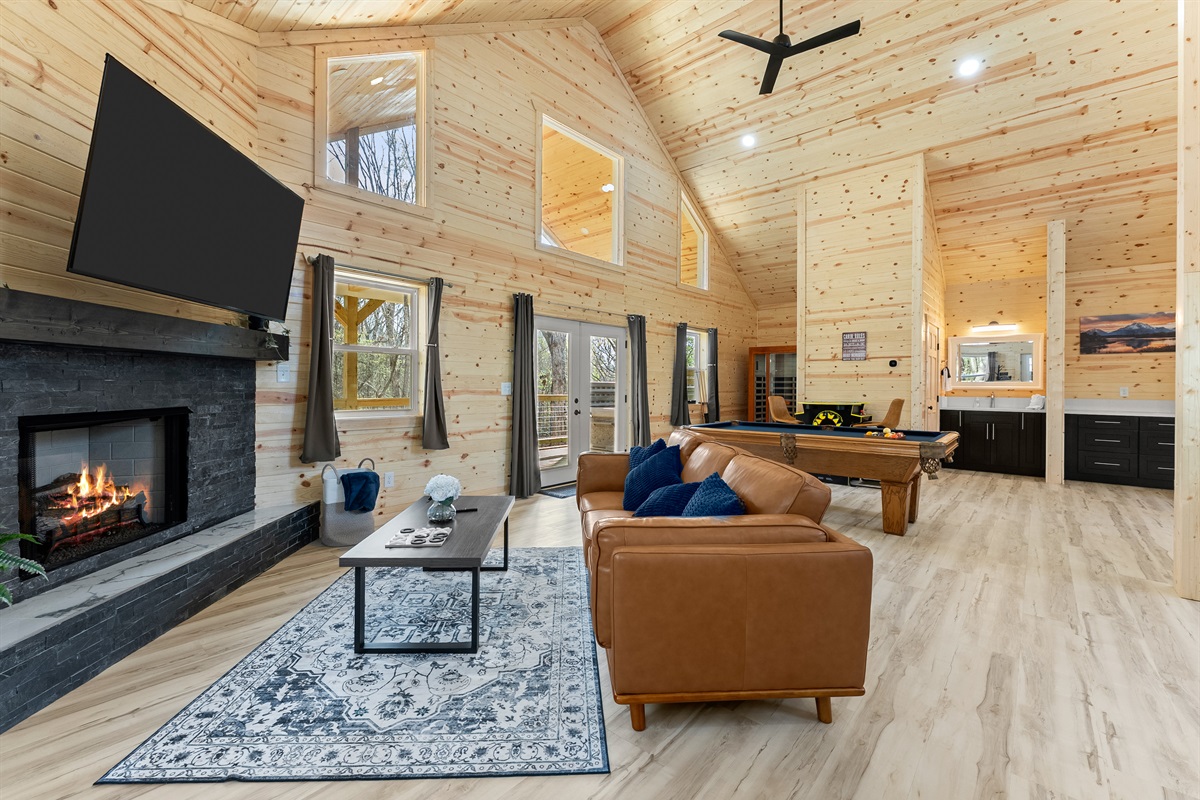 Interior View of the Cozy Living Room