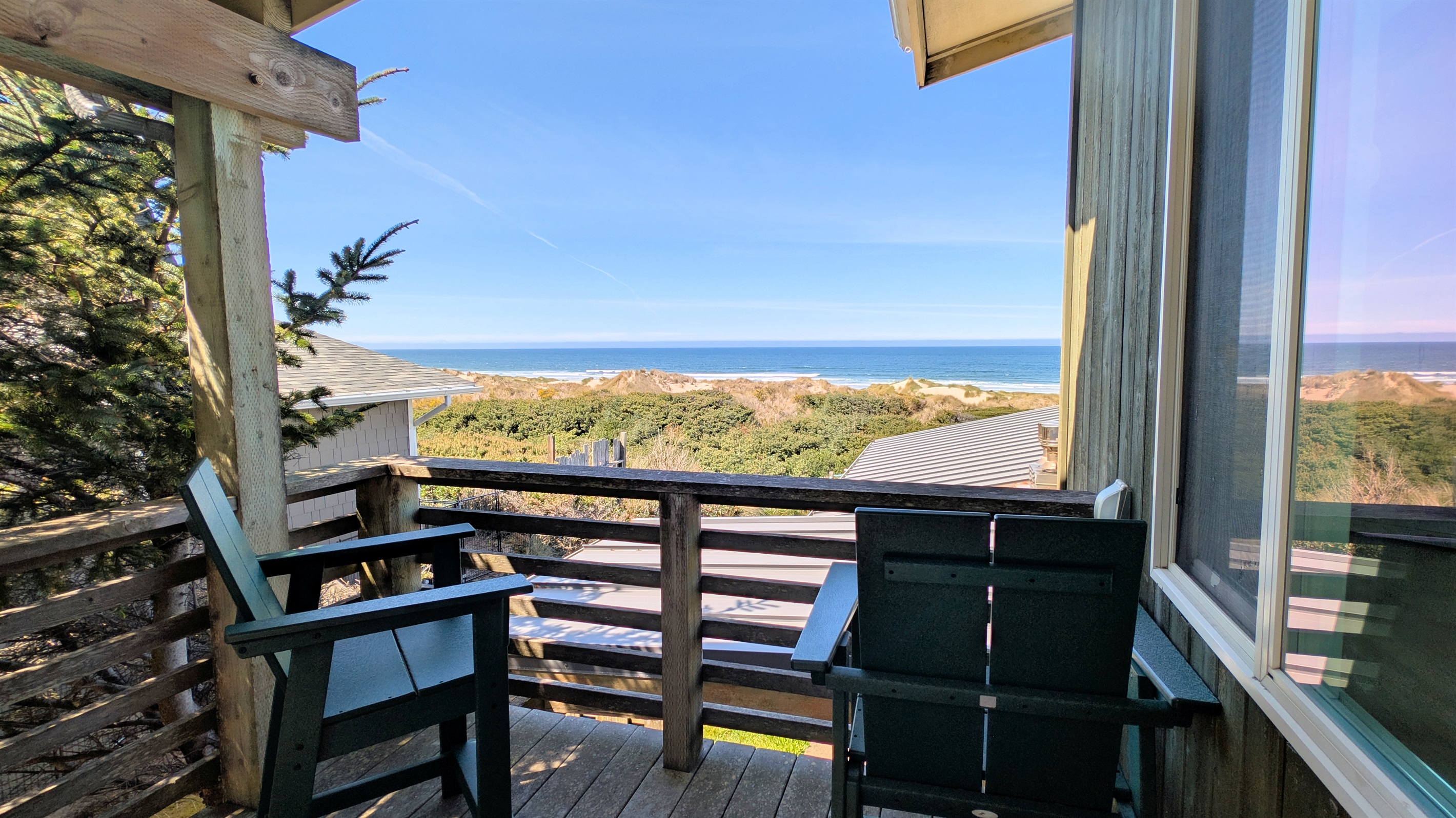 Deck off primary bedroom - unwind with your morning coffee or sip an adult beverage and watch the sunset.